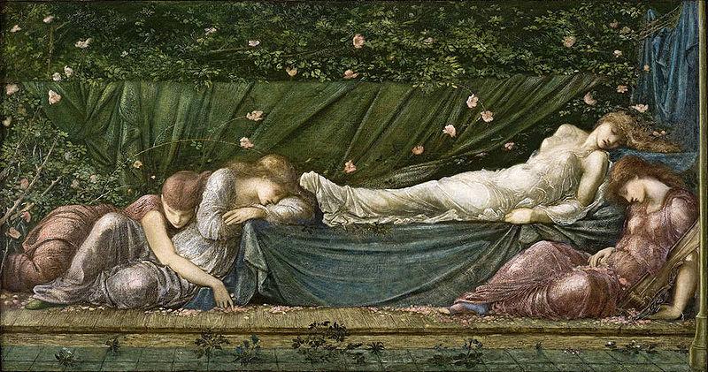 The Sleeping Beauty from the small Briar Rose series, Edward Burne-Jones